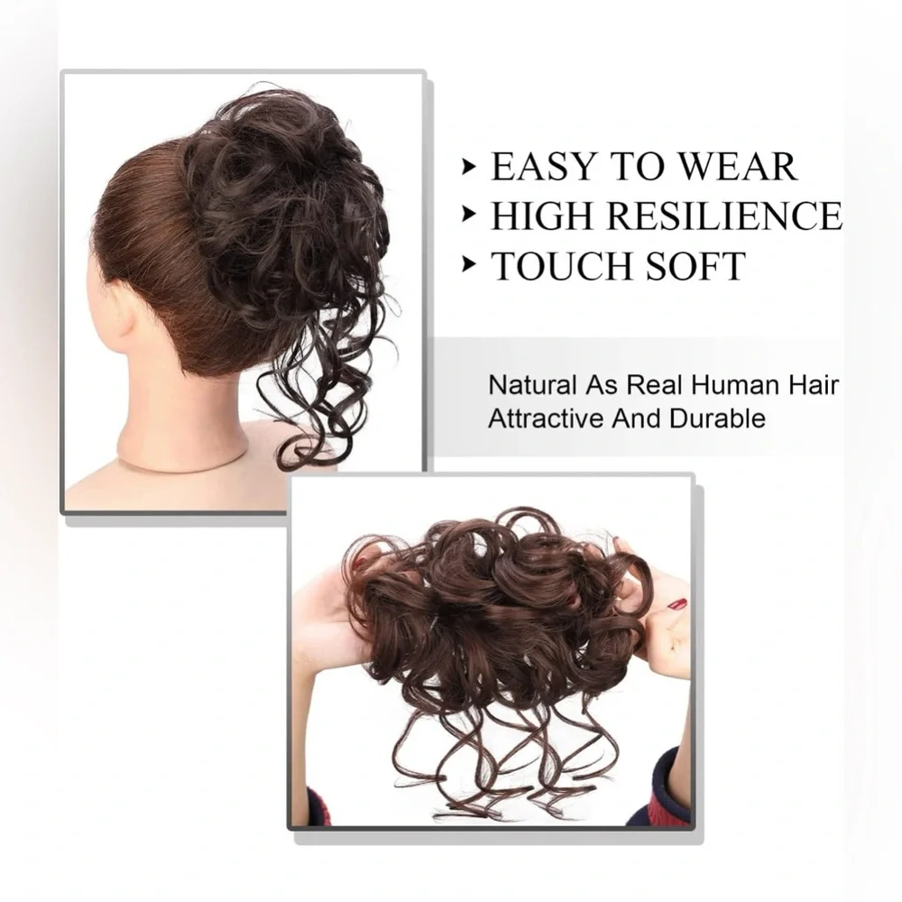 Brown Curly Hairpiece for Women🦋